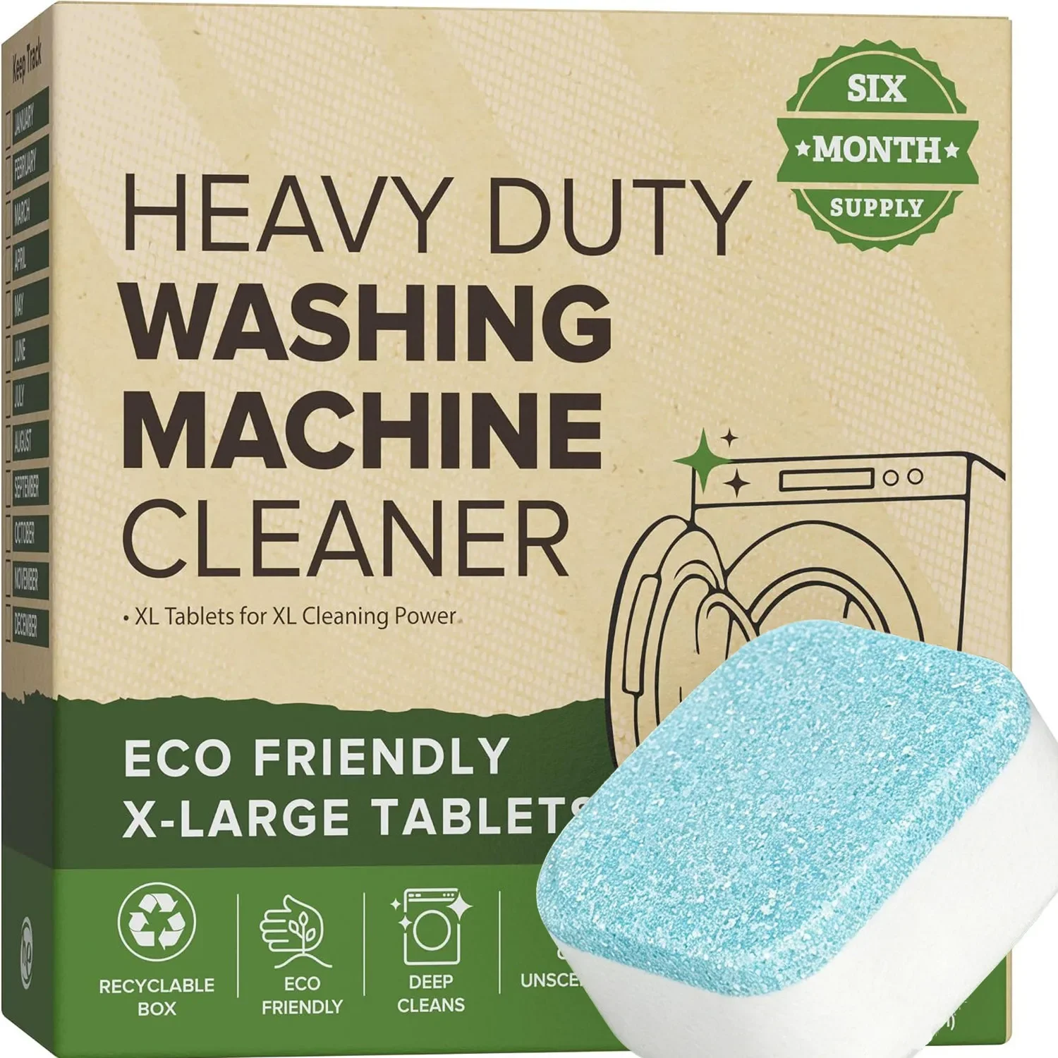 Heavy Equipment Washing - Zware reinigingstabletten voor wasmachines, ontkalkers en